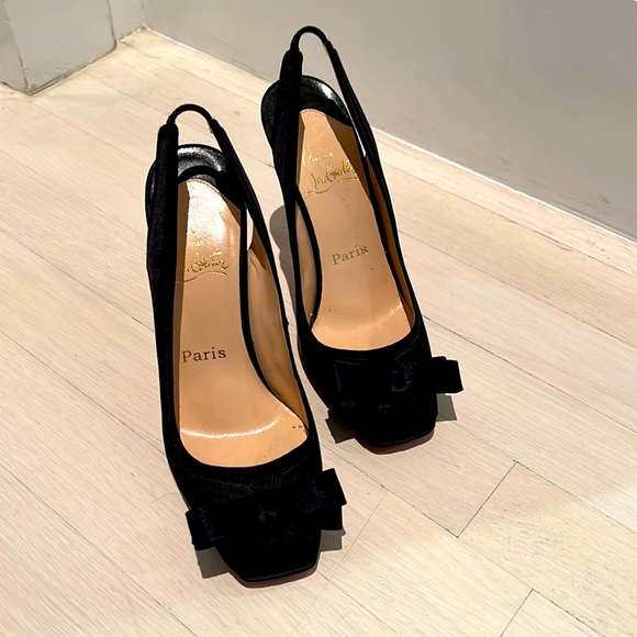 Christian Louboutin Shoes - Christian Louboutin bow slingback heels 👠 37